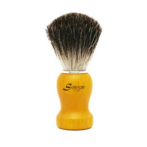 Semogue Pharos C3 Pure Black Badger Shaving Brush - Yellow