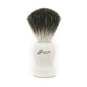 Semogue Pharos-C3 Pure Black Badger Shaving Brush - Arctic White