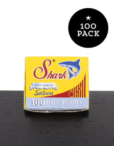 Shark Saloon Super Stainless Blades, 100 half blades