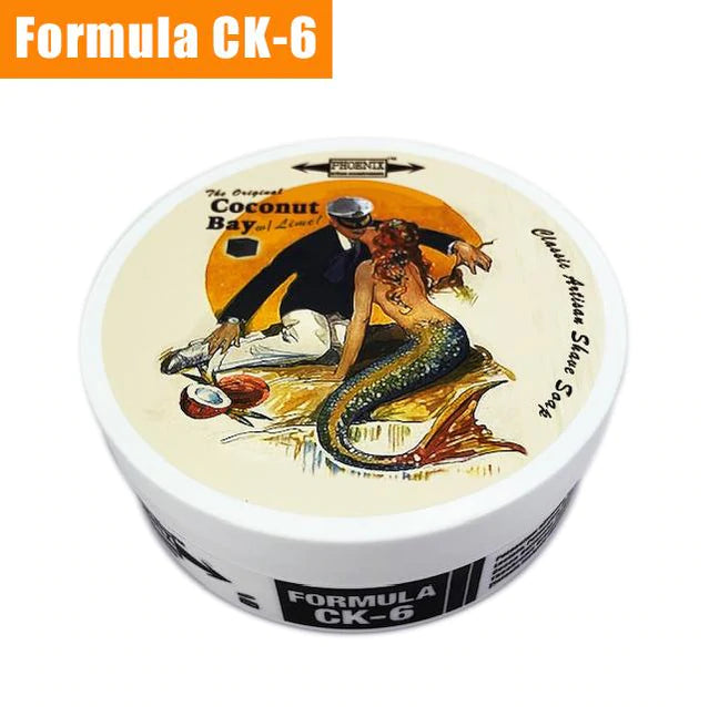 Phoenix Coconut Bay w/ Lime Artisan Shaving Soap Ultra Premium CK-6 Formula
