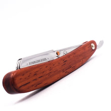 Load image into Gallery viewer, PARKER SRRW ROSEWOOD CLIP TYPE STRAIGHT BARBER RAZOR - Ozbarber