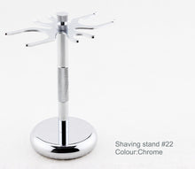 Load image into Gallery viewer, OZ BARBER CHROME METAL SHAVING STAND FOR RAZOR BRUSH #22 - Ozbarber